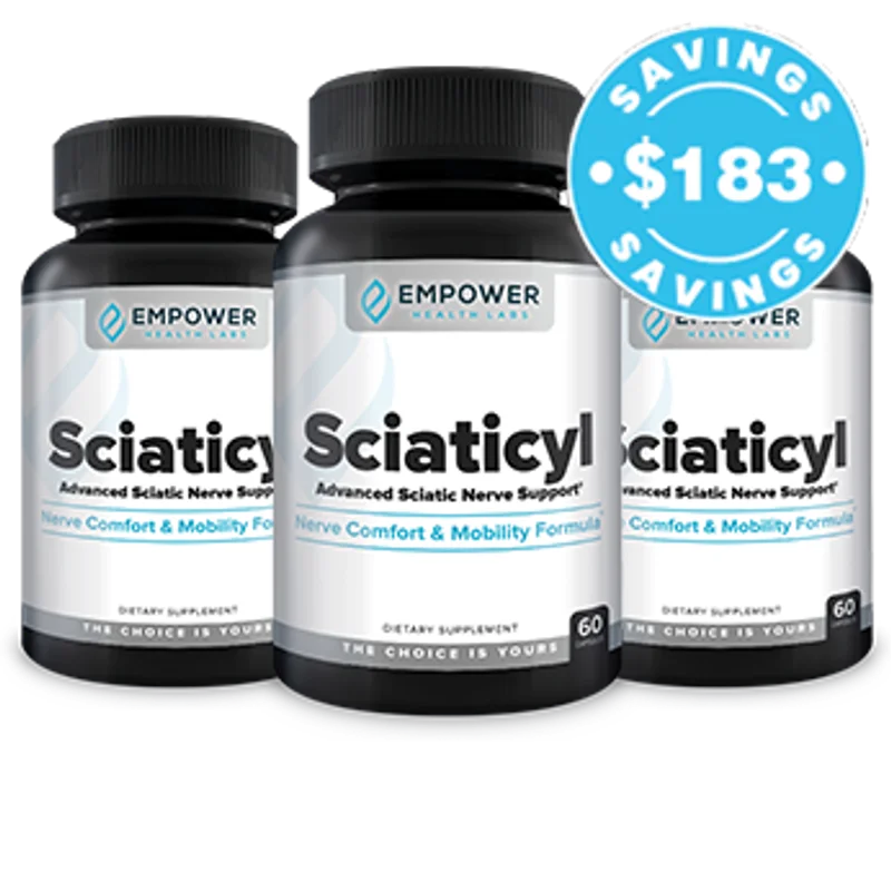 Sciaticyl Joint & Mobility Supplement Bottle (3 Bottle / 90 Day Pack)