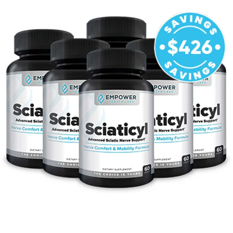 Sciaticyl Joint & Mobility Supplement Bottle (6 Bottle / 180 Day Pack)